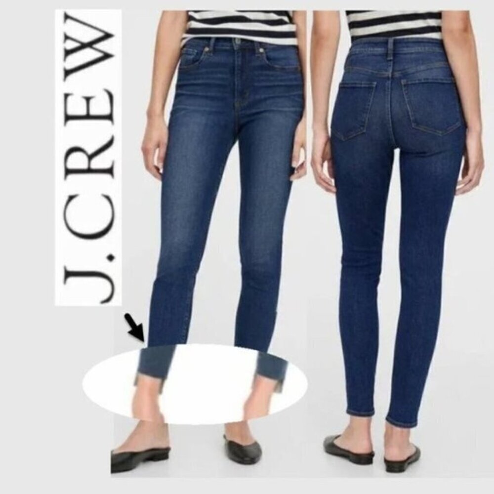 J Crew Jeans High Rise Toothpick Jeans 28 Preppy Classic Street Style